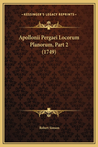 Apollonii Pergaei Locorum Planorum, Part 2 (1749)