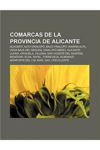 Comarcas de La Provincia de Alicante