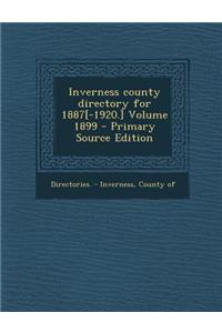 Inverness County Directory for 1887[-1920.] Volume 1899