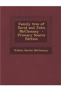 Family Tree of David and John McChesney