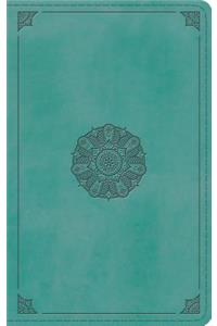 ESV Thinline Bible (Trutone, Turquoise, Emblem Design)