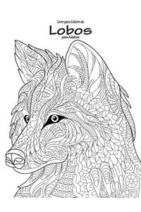Livro para Colorir de Lobos para Adultos 1
