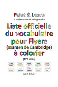 Liste officielle du vocabulaire pour Flyers (examen de Cambridge)