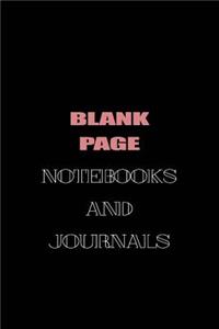 Blank Page Notebooks And Journals
