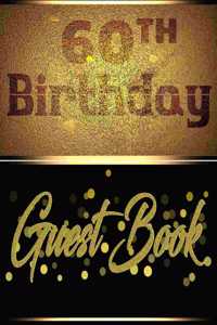 60TH Birthday Guest Book