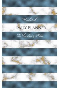 Undated Daily Plnner - To Do List & Notes