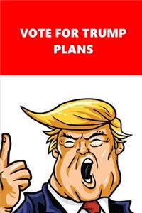 2020 Weekly Planner Vote Trump Plans Red White 134 Pages