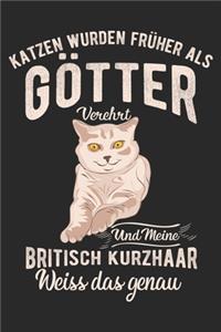 Katzen Wurden Früher Als Götter Verehrt Und Meine Britische Kurzhaar Weiss Das Genau