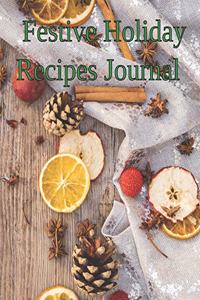 Festive Holiday Recipes Journal
