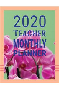 2020 Teacher Monthly Planner