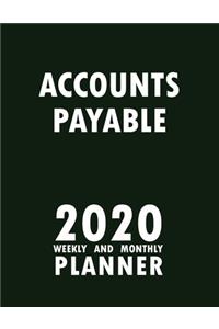 Accounts Payable 2020 Weekly and Monthly Planner