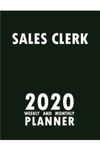Sales Clerk 2020 Weekly and Monthly Planner
