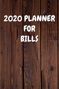 2020 Planner for Bills