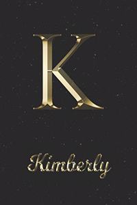 Kimberly: 1 Year Daily Planner (12 Months) - Yellow Gold Effect Letter K Initial First Name - 2020 - 2021 - 365 Pages for Planning - January 20 - December 20 