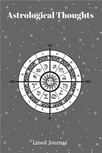 Astrological Thoughts Lined Journal