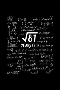 Kid's Square Root of 81