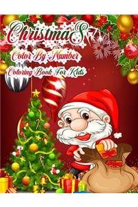 Christmas Color By Number Coloring Book For Kids