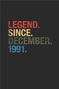 Legend Since December 1991