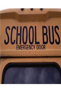 School Composition Book School Bus Up Close