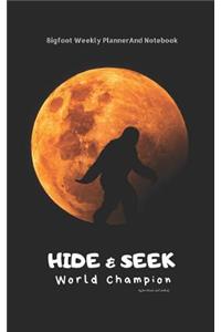 Bigfoot Weekly Planner And Notebook