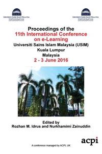Icel 2016 - Proceedings of the 11th International Conference on E- Learning