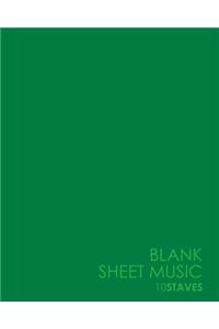 Blank Sheet Music - 10 Staves