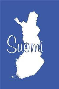Suomi - Indigo Blue Lined Notebook with Margins (Finland)