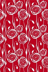 Journal Notebook Scribbly Flowers Pattern 4