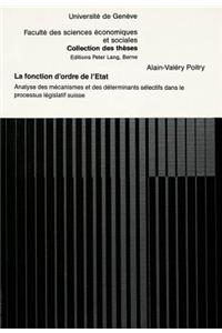 La fonction d'ordre de l'Etat