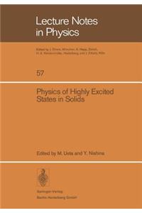 Physics of Highly Excited States in Solids