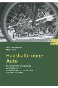 Haushalte Ohne Auto