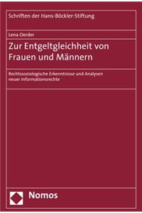 Zur Entgeltgleichheit Von Frauen Und Mannern