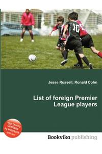 List of Foreign Premier League Players