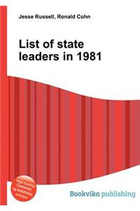 List of State Leaders in 1981