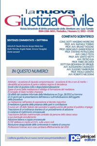 Nuova Giustizia Civile (Numero 3/2015)