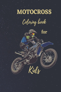 Motocross coloring book for kids