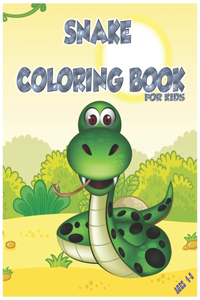 Snake Coloring Book for Kids Ages 4-8