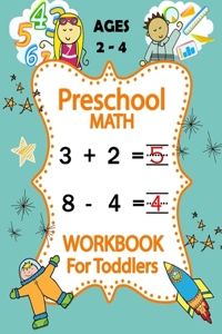 Preschool Math Workbook for Toddlers Ages 2-4