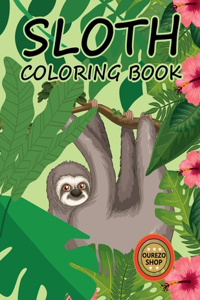 Sloth Coloring Book