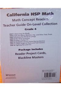 Harcourt School Publishers Math: On-LV Math Rdr Tg Coll Gr 4