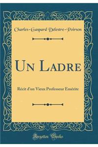 Un Ladre: RÃ©cit d'Un Vieux Professeur Ã?mÃ©rite (Classic Reprint)