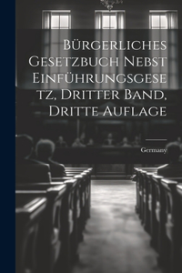 Bürgerliches Gesetzbuch nebst Einführungsgesetz, Dritter Band, Dritte Auflage