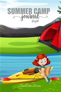 SUMMER CAMP Journal for Girl Journal with prompts