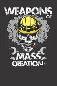 Skull Weapon Mass Creation Notebook Journal