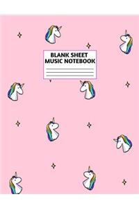 Blank Sheet Music Notebook