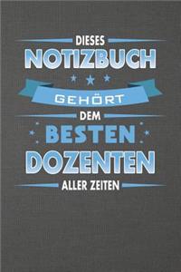 Dieses Notizbuch Gehört Dem Besten Dozenten Aller Zeiten
