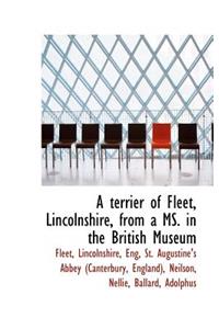 A terrier of Fleet, Lincolnshire, from a MS. in the British Museum