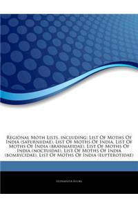 Articles on Regional Moth Lists, Including