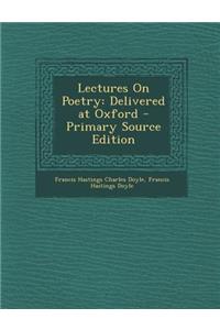 Lectures on Poetry
