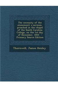 The Necessity of the Atonement